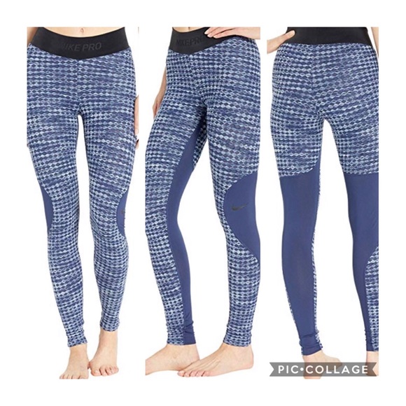 Nike Pants - Nike Pro Hyperwarm Tights (Midnight Navy/Black)